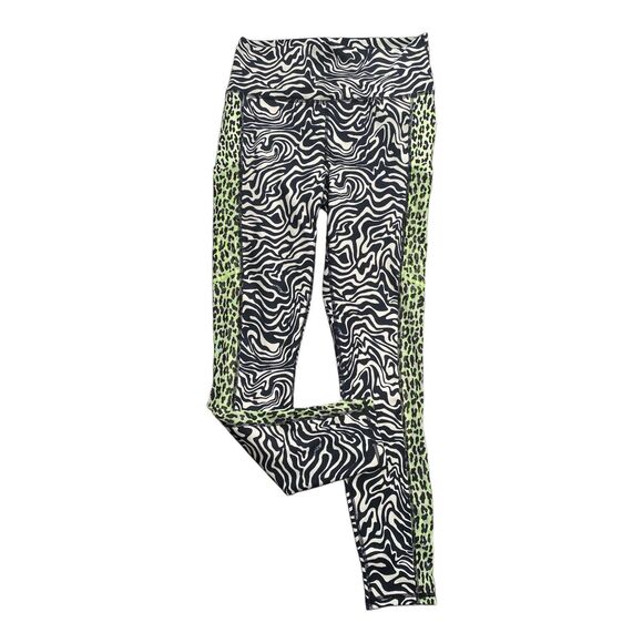 Fabletics Powerhold leggings Marbled Zebra/Highlighter Wavy Cheetah size S - Picture 3 of 12